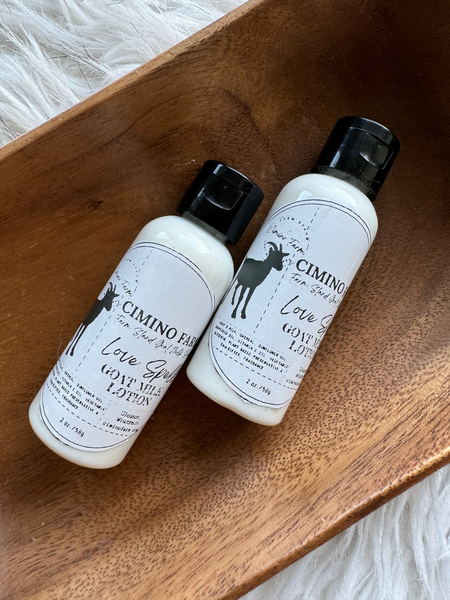 Love Spell Goat Milk Lotion 2oz bottle