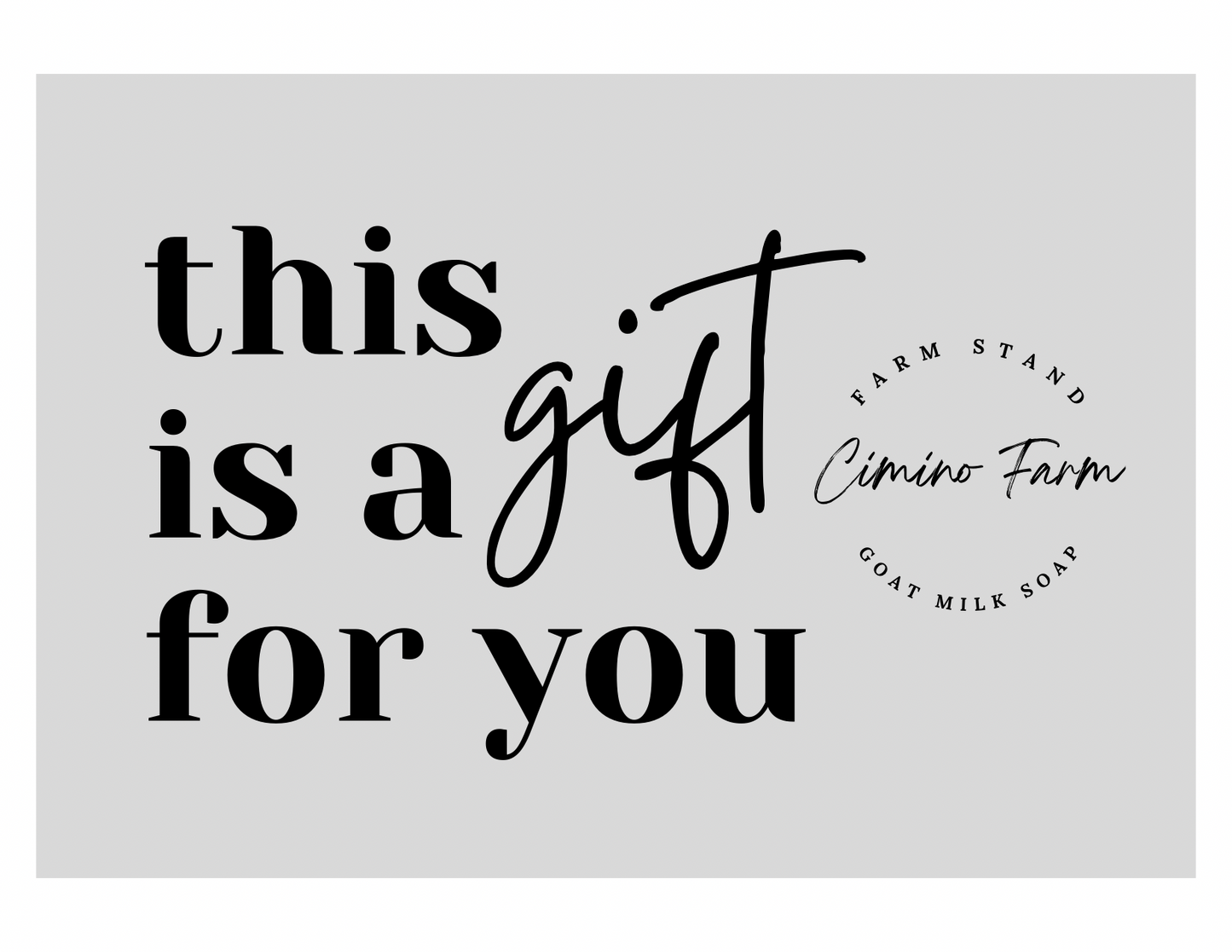 Cimino Farm Stand Gift Card
