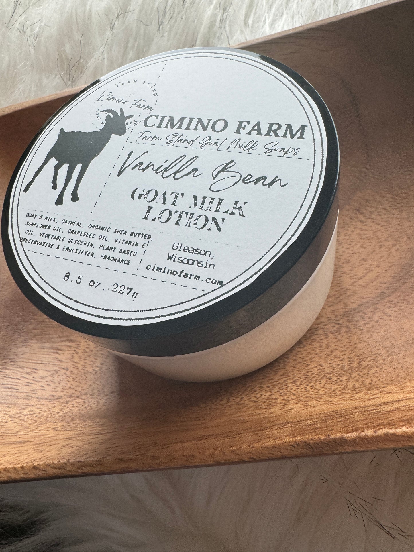 Vanilla Bean Goat’s Milk Lotion 8.5oz Tub