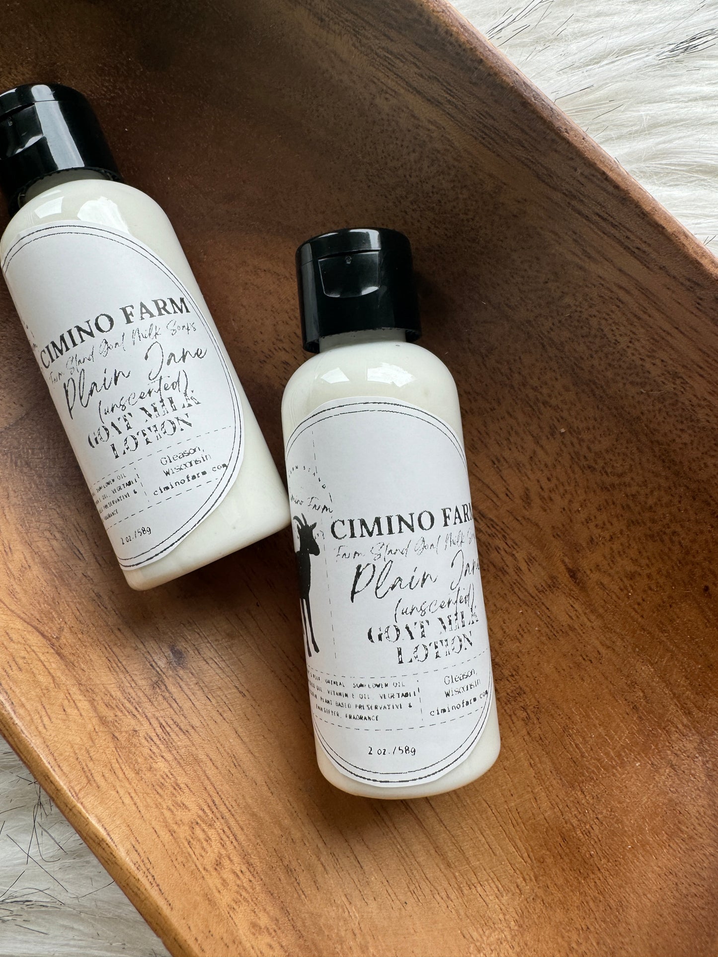 Plain Jane (unscented) Goat Milk Lotion 2oz Bottle