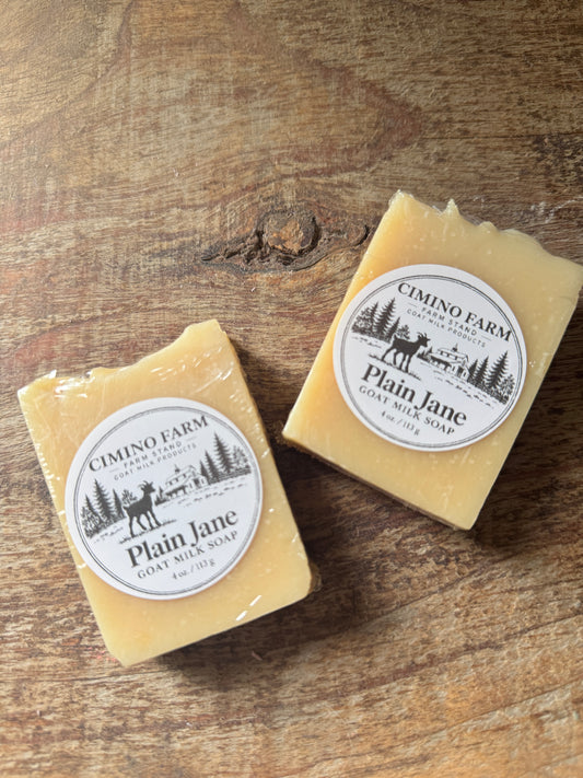 Plain Jane Goat Milk Soap (Unscented)