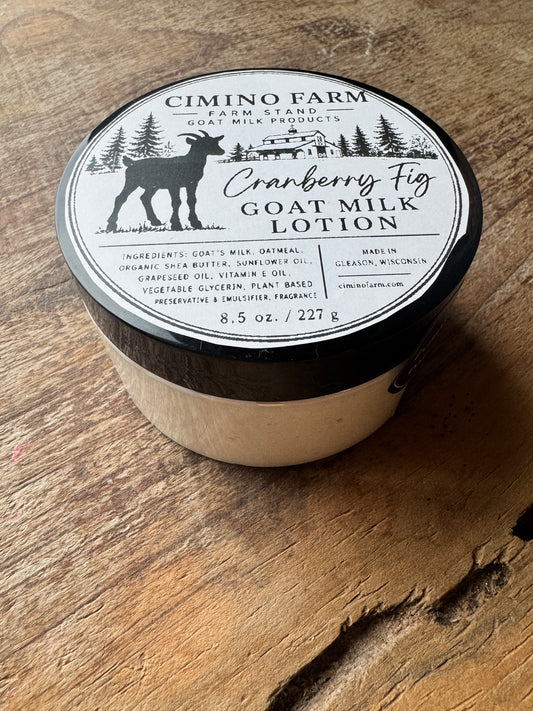 Cranberry Fig Goat Milk Lotion 8.5oz Tub