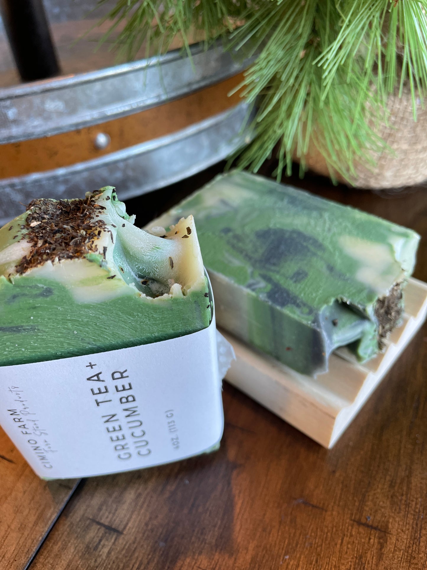 Green Tea + Cucumber Goat Milk Soap