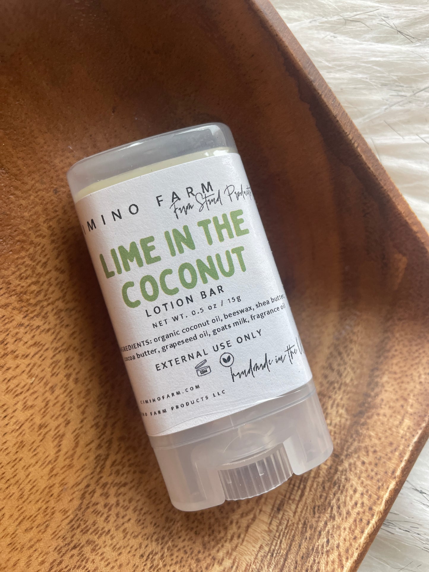 Lime in the Coconut Goat Milk Solid Lotion Bar