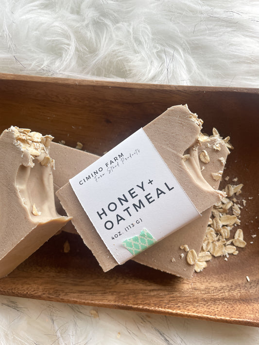 Honey + Oatmeal Goats Milk Soap