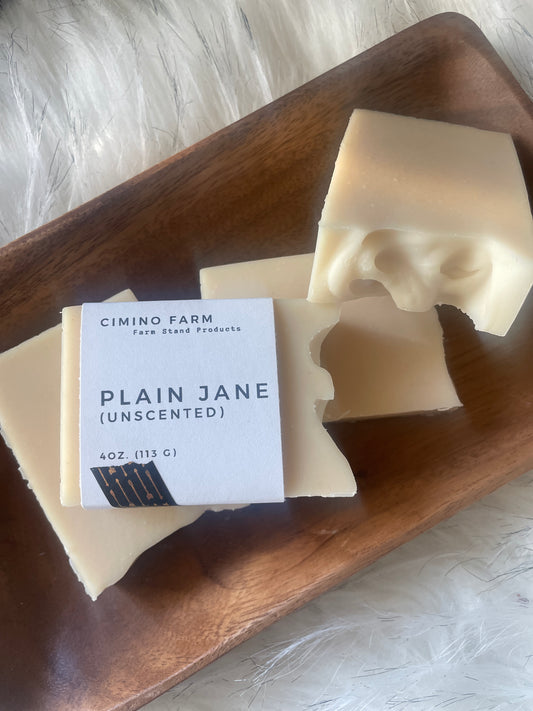 Plain Jane Goat Milk Soap (Unscented)