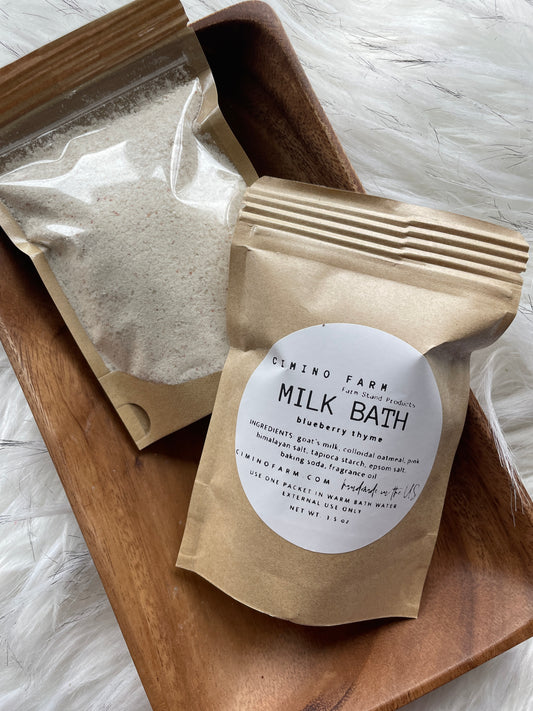 Blueberry Thyme Milk Bath 4oz sachet