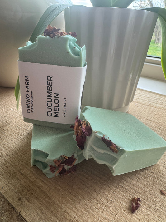 Cucumber Melon Goat Milk Soap